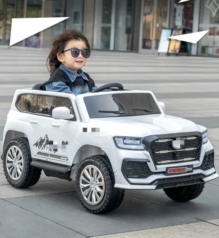 Дитячий електромобіль джип Toyota Land Cruiser (2x35W,12V7A) White