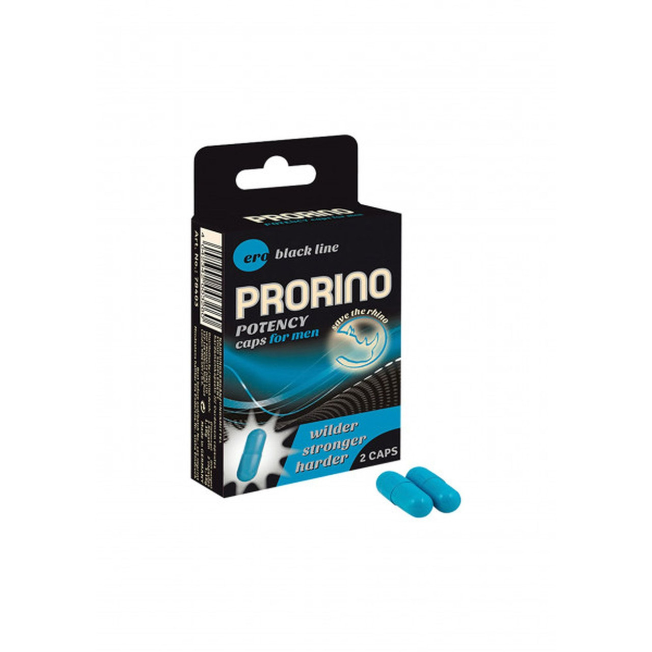 Капсули для потенції PRORINO Potency Caps for men ( ціна за 2 капсули в пакованні)