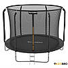 Батут із внутрішньою захисною сіткою 252 см LEOBRO Premium 8FT BLACK для дітей на дачу в приватний будинок на турбазу, фото 6