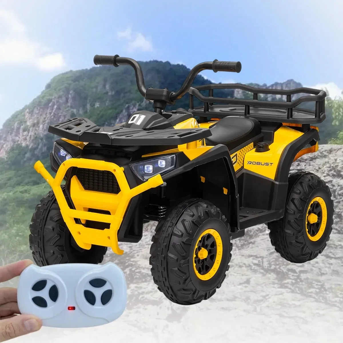 Дитячий квадроцикл Bambi (4х25W, 24V4.5Ah) Yellow