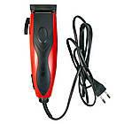 Машинка для стрижки + 4 насадки, від мережі 220В, MS 3304 / Чоловічий тример / Дротова машинка для волосся, фото 7
