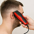 Машинка для стрижки + 4 насадки, від мережі 220В, MS 3304 / Чоловічий тример / Дротова машинка для волосся, фото 5