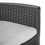 Кес для садової зони Folia у модному антрацитовому кольорі із сірою подушкою, фото 9