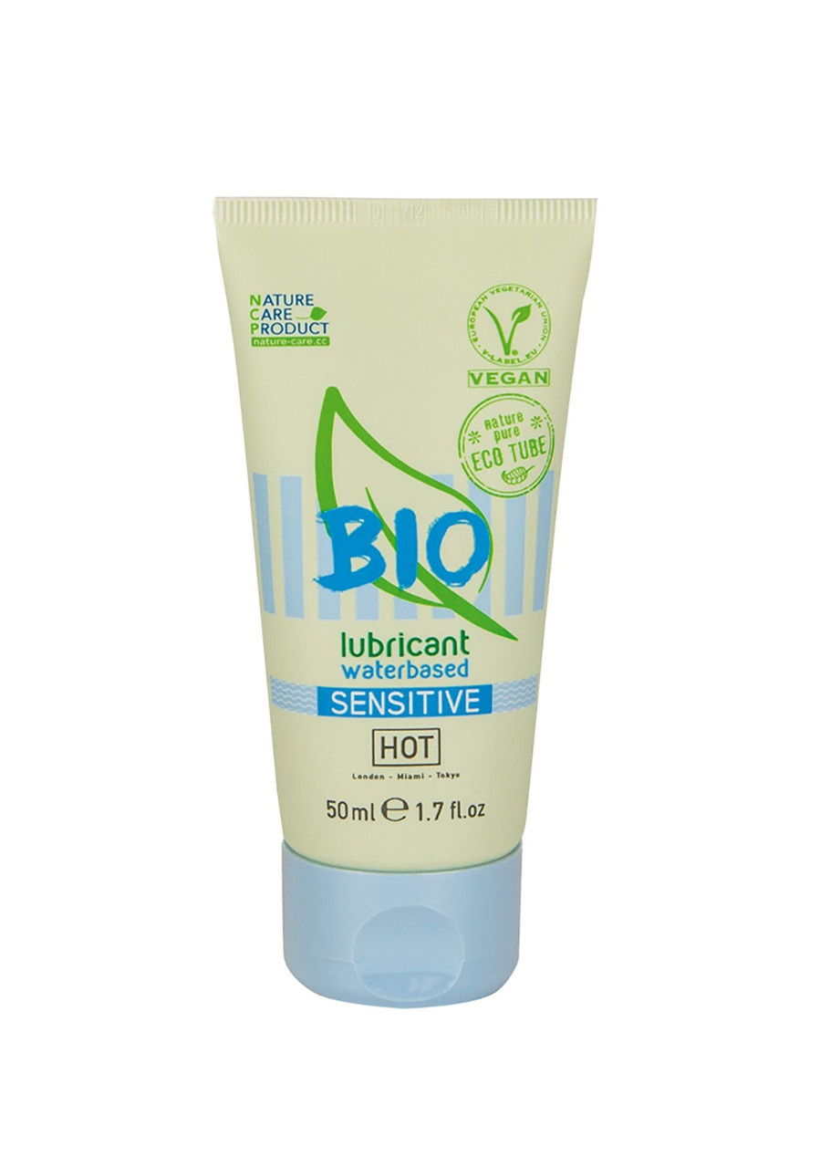 Органічний лубрикант на водній основі Hot Bio Lube Sensitive, 50 мл, фото 1