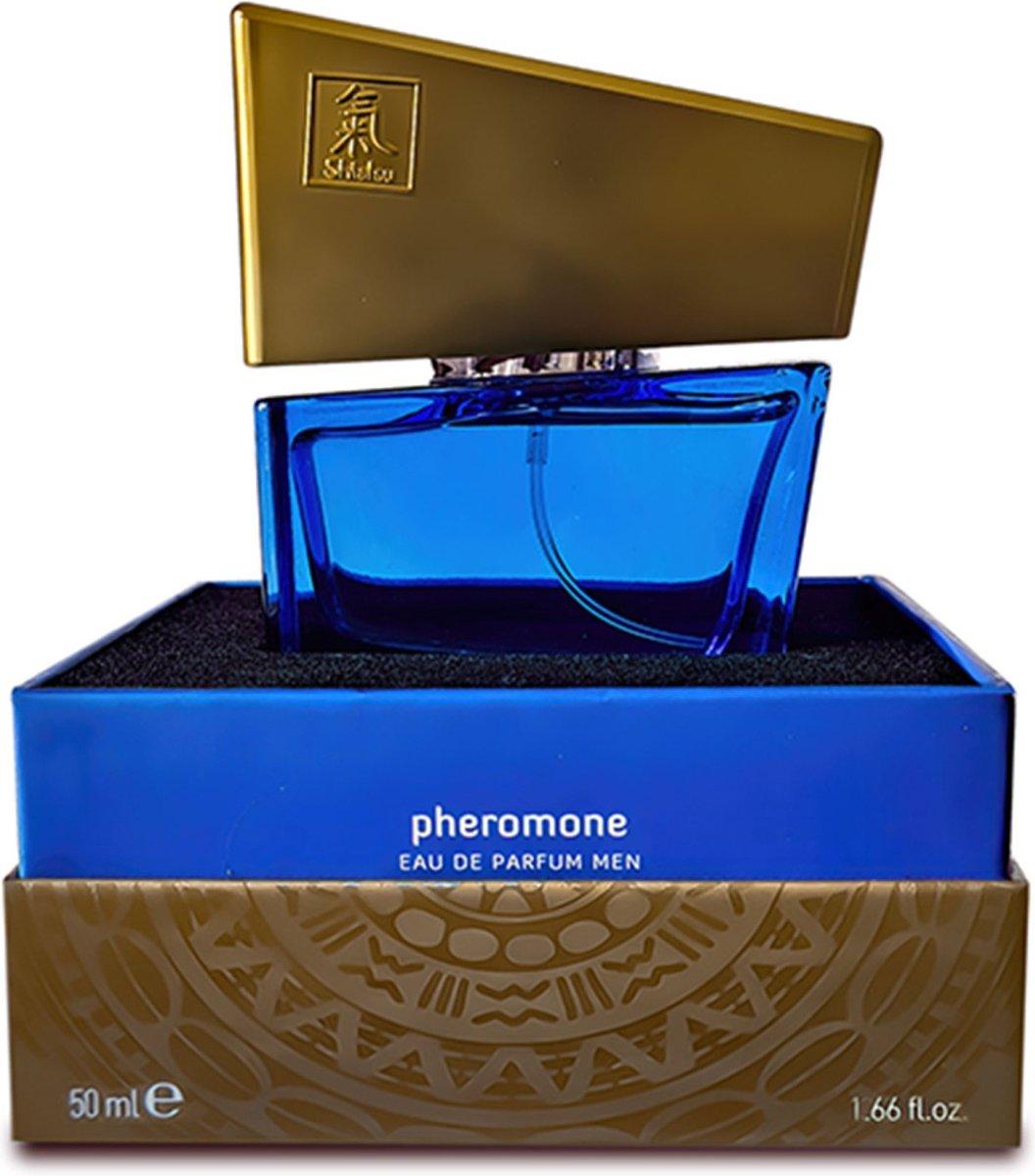 Парфуми з феромонами чоловічі SHIATSU Pheromone Fragrance men darkblue, 50 мл