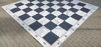Шахове поле для садових (вузьких) шахів XL 320х320 см