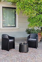 Набір Progarden LUNA антрацит з подушками, фото 2