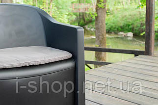 Набір Progarden LUNA антрацит з подушками, фото 4