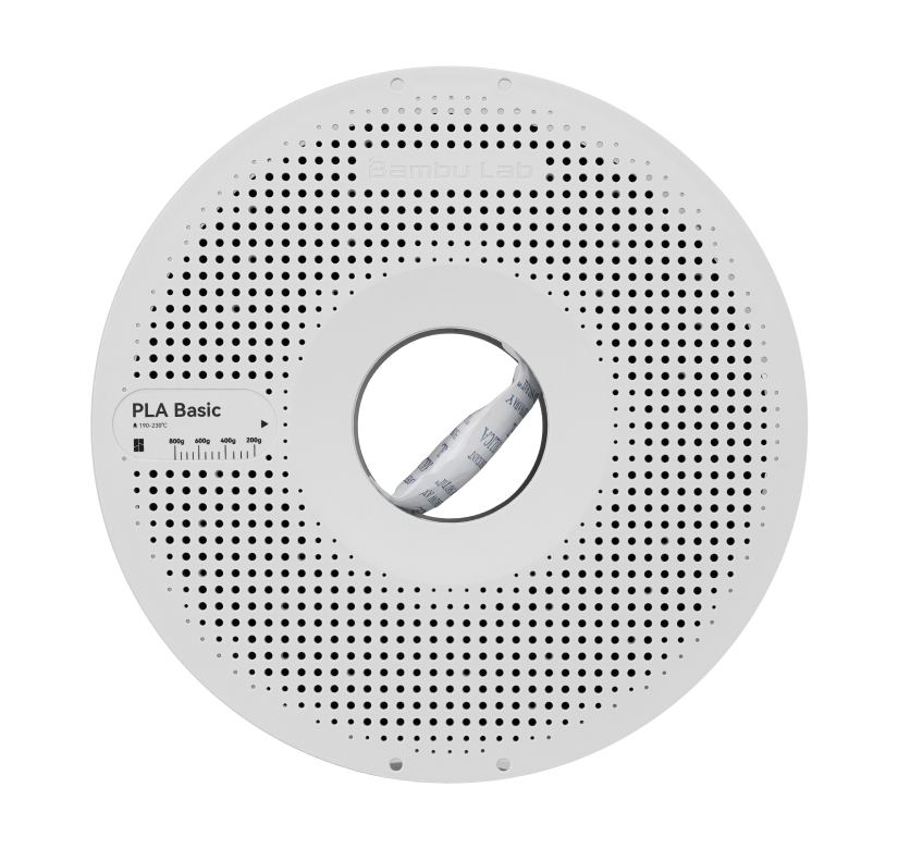 Пластик Bambu Lab PLA Basic (), Reusable Spool, 1.75мм, 1кг, 330м, 190-230°C, філамент для 3Д-друку, фото 1