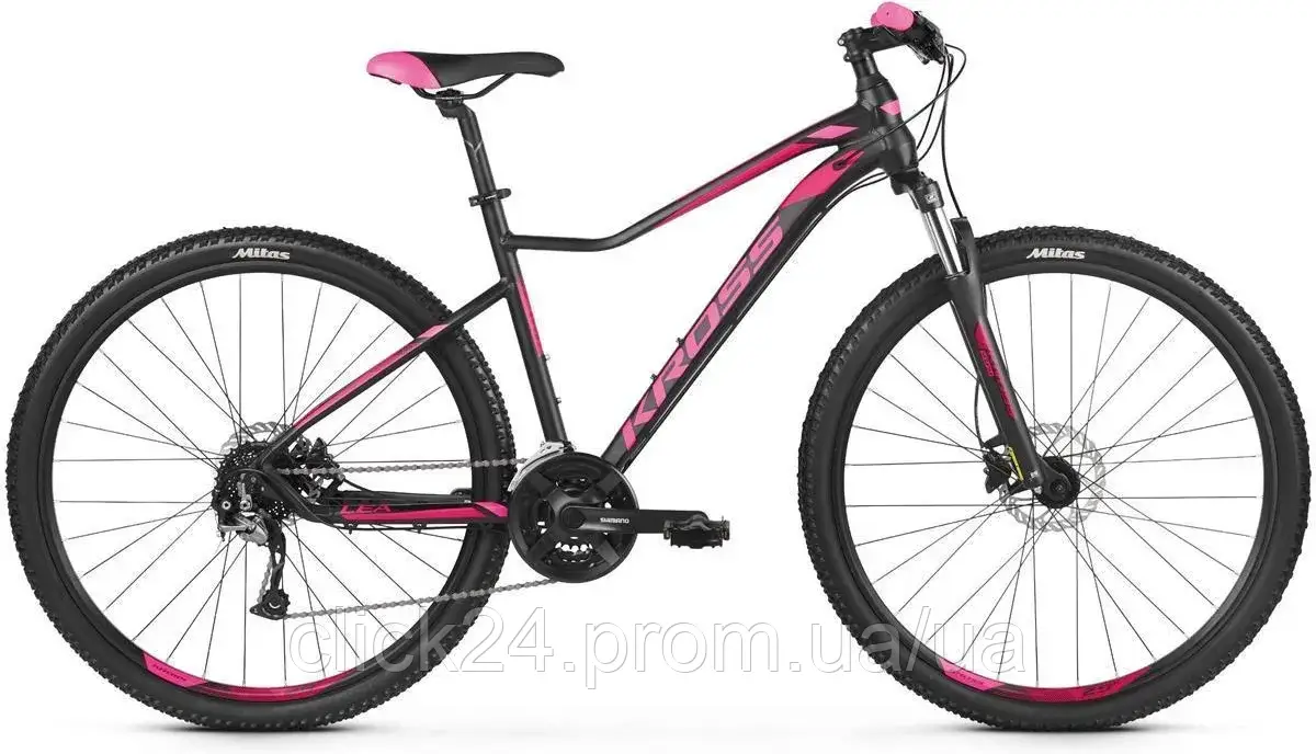 Kross Lea 6.0 czarny Рожевий mat 27,5 2019
