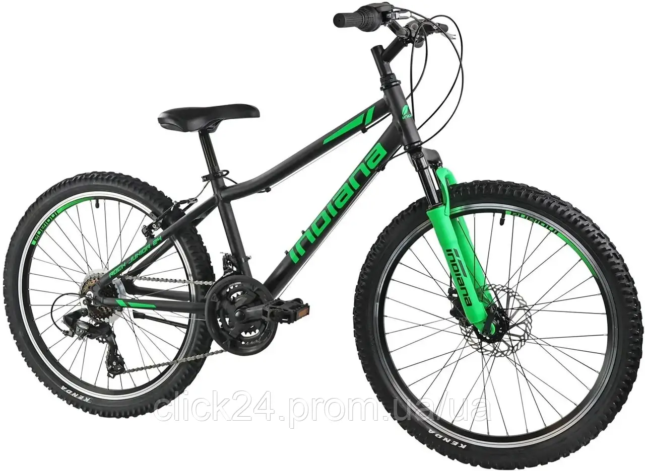 Indiana Młodzieżowy Rock Jr 24 Cale Czarno-Zielony 24" 2025