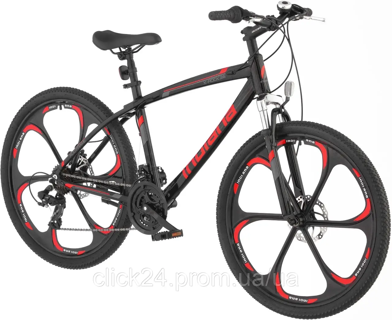 Indiana Mtb X Rock 3.6 Czarny Czerwony 26 2023
