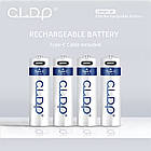 КОМПЛЕКТ АКУМУЛЯТОРІВ 4 ШТ LI-ION C.L.D.P AA 1.5V 1733mAh TYPE-C, фото 4