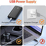 Електрична ковдра USB, портативний плед із підігрівом, 155x80 з 3 режимами нагрівання Електроковдра із застібкою, фото 4