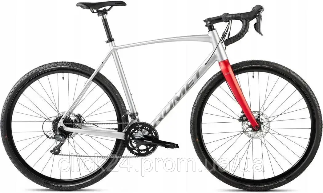 Romet Gravelowy Aspre 1 Srebrno Czerwony 28 2024