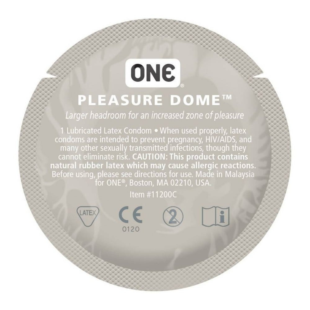 Набір латексних презервативів One Pleasure Dome з розширеною головкою (ціна за 5 шт.)