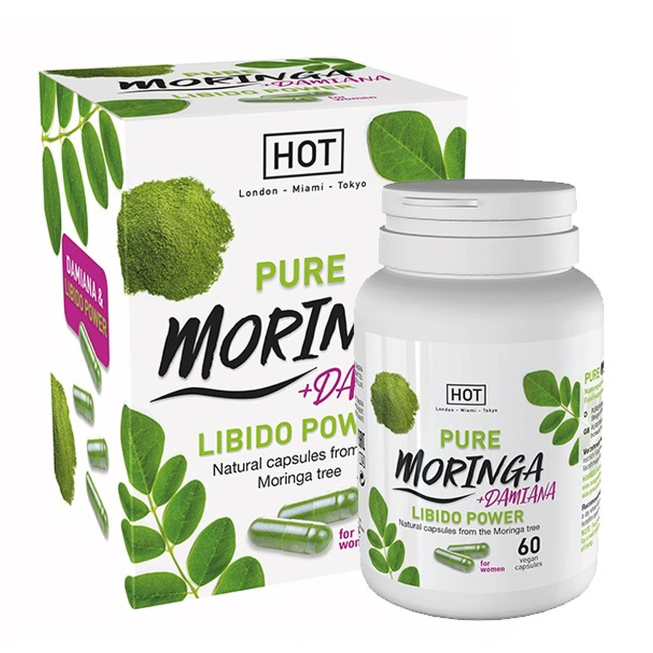 Капсули для підвищення лібідо в жінок HOT Bio Moringa Libido Caps (ціна за паковання,60 шт)