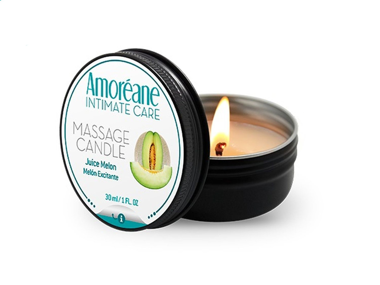 Масажна свічка Amoreane Candle "Сочна Диня" 30 мл