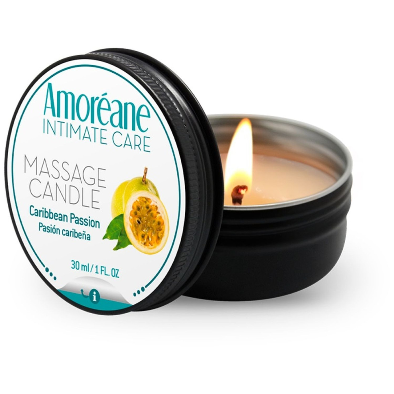 Масажна свічка Amoreane Candle Карибська пристрасть, 30 мл