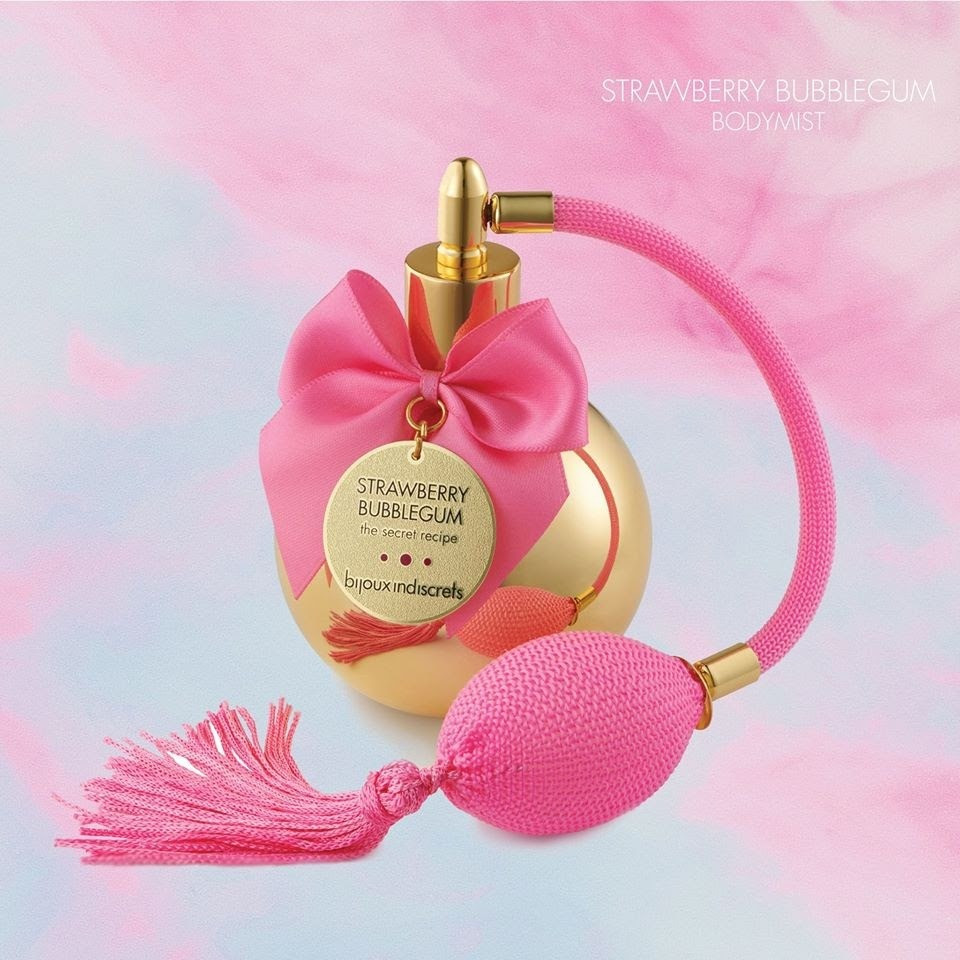 Парфуми для тіла з феромонами Bijoux Indiscrets Strawberry Bubble Gum й ароматом полуничної жуйки