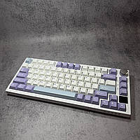 Ігрова механічна безпровідна клавіатура AJAZZ AK820 Pro White Purple RGB  Hot-Swap