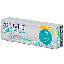 1 Day Acuvue Oasys with HydraLuxe for Astigmatism (30 лінз) | Одноденні контактні лінзи для астигматизму