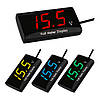 Автомобільний цифровий вольтметр індикація заряду АКБ 5В-30В 0.56 дюйма світлодіодний дисплей ЖОВТИЙ колір, фото 2