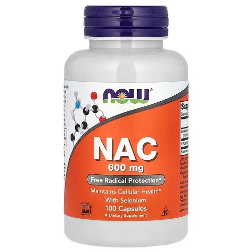 Активне довголіття Now NAC 600 mg with Selenium (100 капсул.)