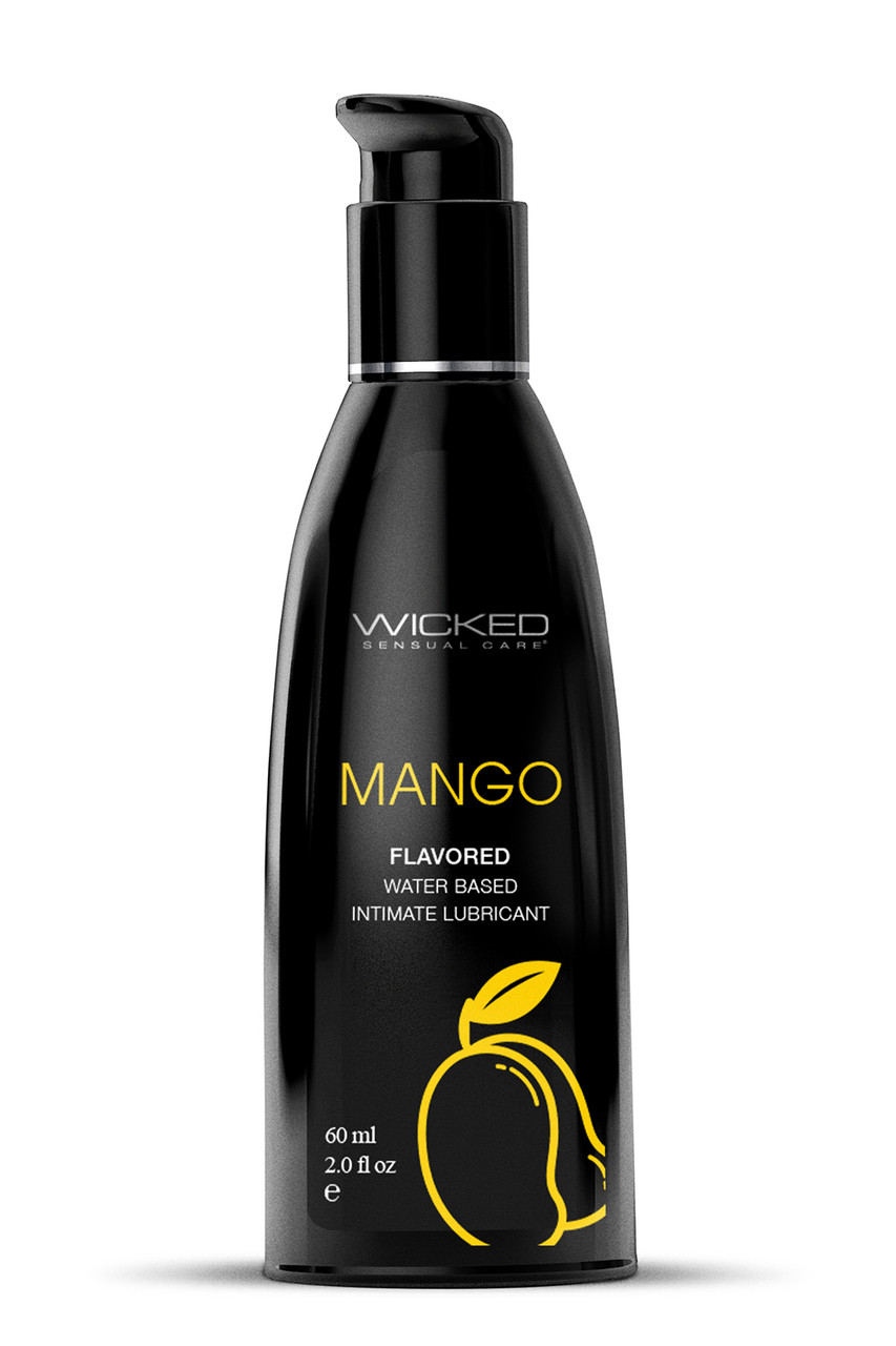 Їстівний лубрикант зі смаком манго WICKED MANGO на водній основі, 60 мл