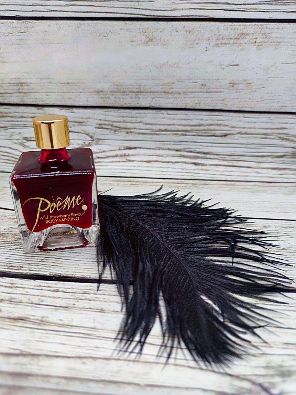Їстівна фарба для тіла Bijoux Indiscrets Poeme — Wild Strawberry, 50 г