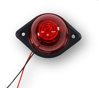 Ліхтар габаритний діодний круглий LED, червоний, фото 1