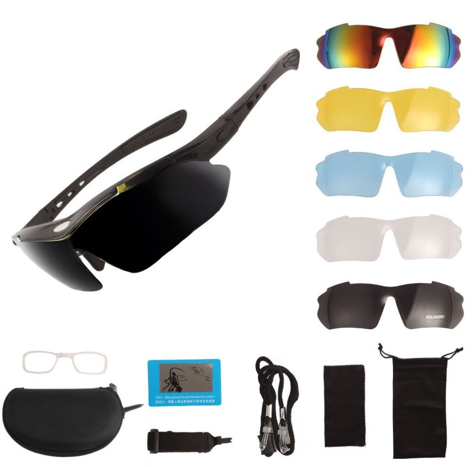 Сонцезахисні окуляри Solve тактичні black з поляризацією 5 лінз One size+ peremogaua, фото 1