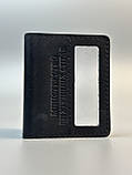 Шкіряна обкладинка для посвідчення МВС чорна, фото 2