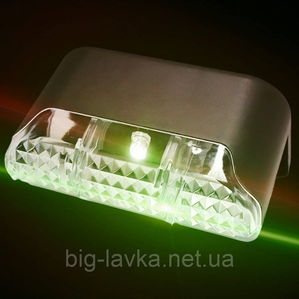 Набір LED світильників LightSteps на сонячних батареях для сходів 8 шт тепле світло Чорний, фото 1