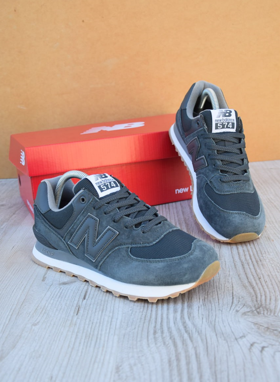 Чоловічі кросівки New balance 574 grey Encap Nb Нью Баланс сірі замша текстиль
