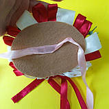 Прикраса на Великодній кошик | Декор на Пасхальну козину | Пасхальний декор | Великодный декор на кошик, фото 2