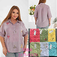 Сорочки жіночі (Розміри: 52-60) "Лен"