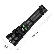Ліхтар ручний CB-A280-TG+COB, Li-Ion акумулятор, power bank, ЗУ Type-C, 3 фільтри, магніт, zoom, фото 3