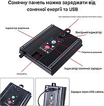 Світлодіодна стрічка MIWATT Solar, зовнішня, 5 м, світлодіодна стрічка RGB на сонячних батареях, світлодіодні лам, фото 4