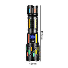 Ліхтар night vision fluorescence CB-G706-TG, 1x26650, power bank, ЗУ Type-C, zoom, Box, фото 3