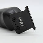 Тример акумуляторний з дисплеєм + 4 насадки, VGR V-996 / Машинка для стрижки волосся / Тример для стрижки, фото 3