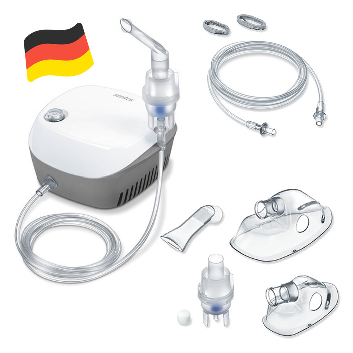 Компресорний небулайзер, інгалятор Sanitas SIH13 (тихий, 0.4 мл/хв, Німеччина), фото 1