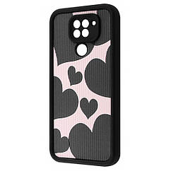 Чехол WAVE Artfull Case Xiaomi Redmi Note 9 black hearts