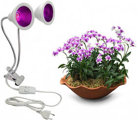 Настільний LED-фітосвітильник X-LED 24 W на прищіпці