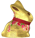Шоколадний кролик Lindt Floral Gold Bunny Milk Chocolate Easter Bunny 200г, фото 2