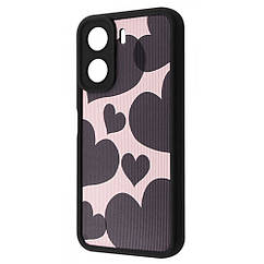Чехол WAVE Artfull Case Xiaomi Redmi 13C 4G/Poco C65 black hearts