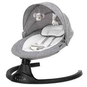 Заколисуючий центр шезлонг Kidwell Luxi dark melang/black Сіро-чорний