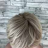Перука блонд блондинки коротка стрижка жіноча для жінок для щоденної носки, фото 4