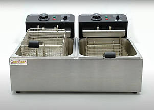 Фритюрниця подвійна електрична GoodFood EF66 BLACK, фото 4