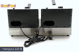 Фритюрниця подвійна електрична GoodFood EF66 BLACK, фото 6
